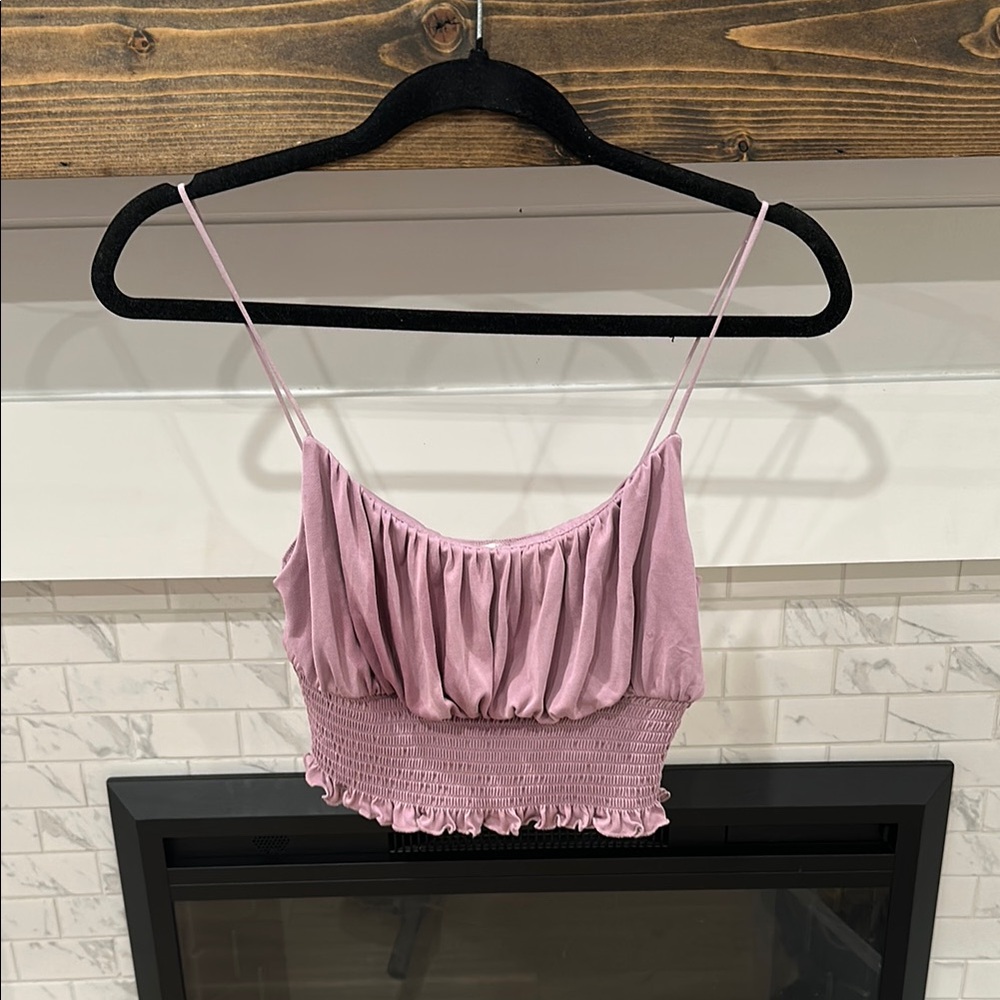 Love Tree purple Pink Ruched Camisole crop Top 4 for $20